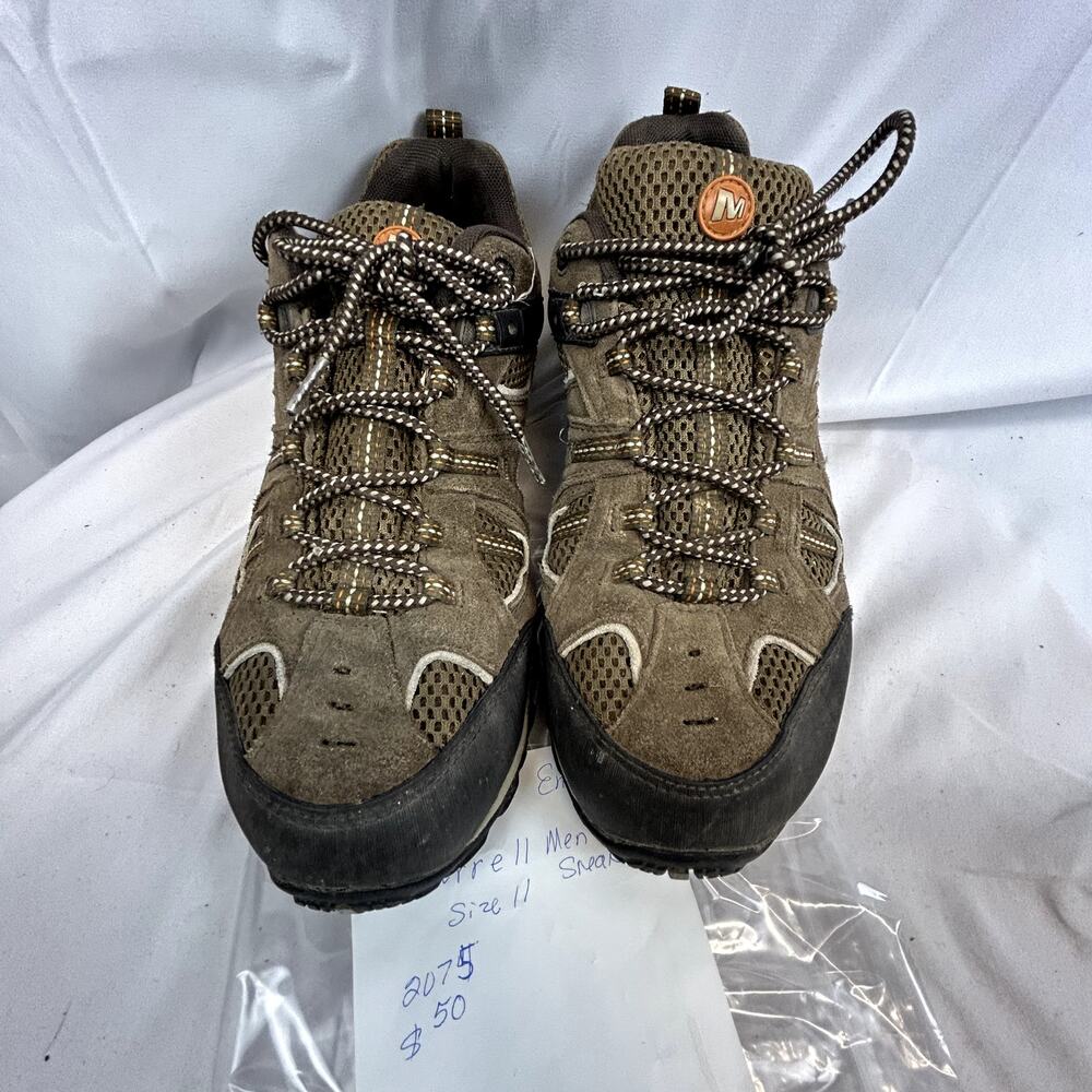 SKU 2075 Merrell Men's Size 11 Sneakers Tan Black Air Cushion J148528C - Picture 14 of 15
